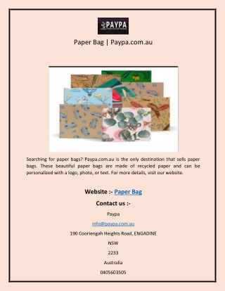 Paper Bag  Paypa.com