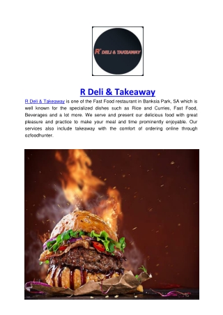 5% Off - R Deli & Takeaway Banksia Park, SA