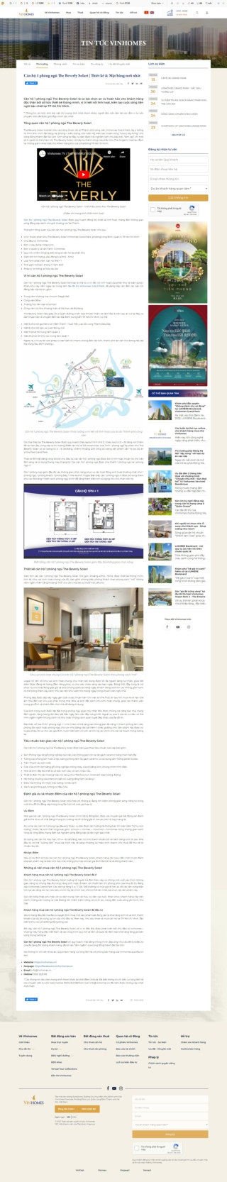 Thiết kế & Mặt bằng căn hộ 1 phòng ngủ The Beverly Solari - vinhomes.vn