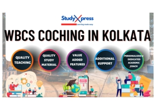 WBCS Coaching In Kolkata Study Xpress