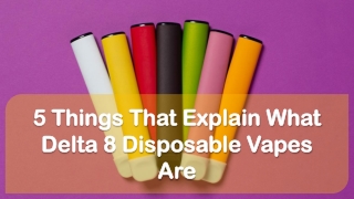 5 Things That Explain What Delta 8 Disposable Vapes Are