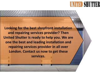 Timber Shop Fronts London