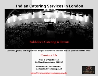 Top Indian Catering Services in London