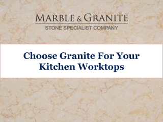 Choose Granite For Your Kitchen Worktops
