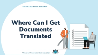 Where To Get Documents Translated?