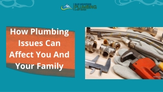 How Plumbing Issues Can Affect You And Your Family Presentation