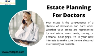 Estate Planning For Doctors | MDcpas