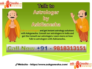 talk to astrologer by Askganesha