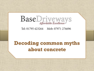 Decoding Common Myths About Concrete