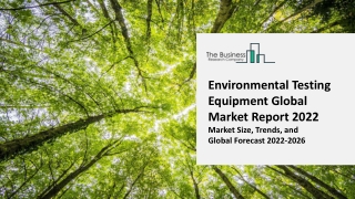 Environmental Testing Equipment Market 2022 - 2031