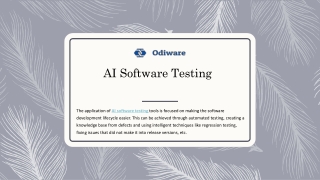 AI Software Testing