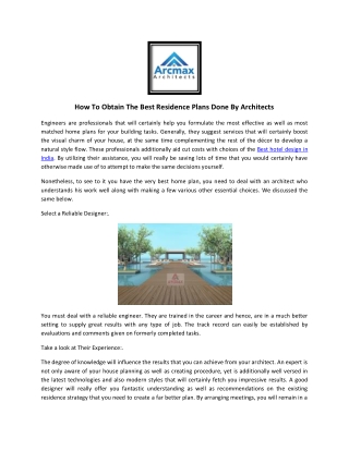 Resort Design | Resort layout Plan | Resort Design and Planning | Resort Design