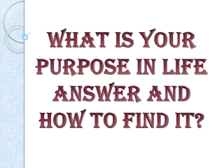 What Is Your Purpose In Life Answer And How To Find It?