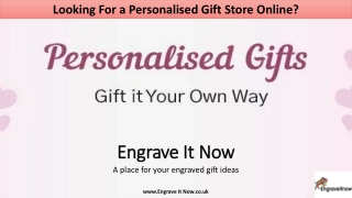 Looking For a Personalised Gift Store Online