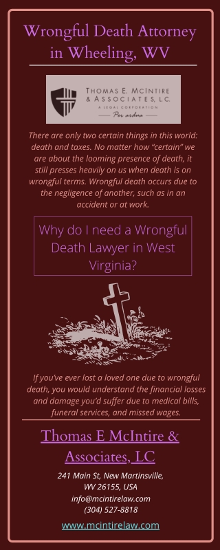 Wrongful Death Attorney in Wheeling