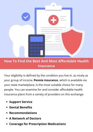 How To Find the Best And Most Affordable Health Insurance