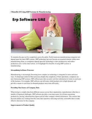 Erp Software UAE