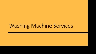 Washing Machine Repair Services in Coimbatore