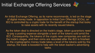 Initial Exchange Offering Services | IEO Development Company