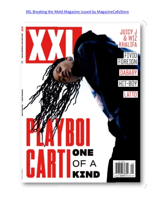 XXL Breaking the Mold Magazine issued by MagazineCafeStore