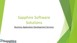 Business Application Development Services | Sapphire