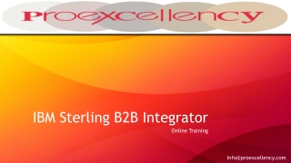 IBM sterling B2B Integrator  online training By Proexcellency.
