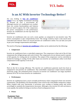 Is an AC With Inverter Technology Better?