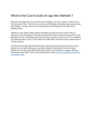 walmart blog - Google Docs