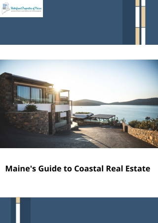 Maine's Guide to Coastal Real Estate