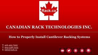 How to Properly Install Cantilever Racking Systems