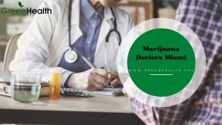 Find The Best Medical Marijuana Doctors in Miami