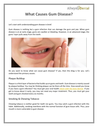 What Causes Gum Disease?