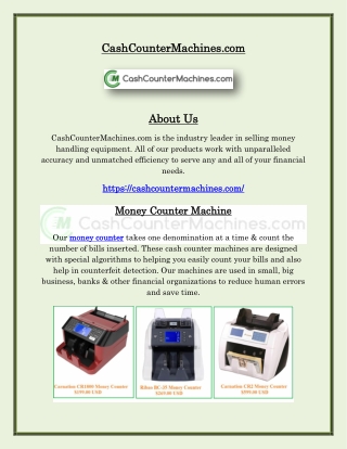 Money Counter Machine