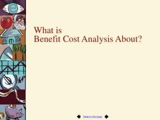 What is Benefit Cost Analysis About?