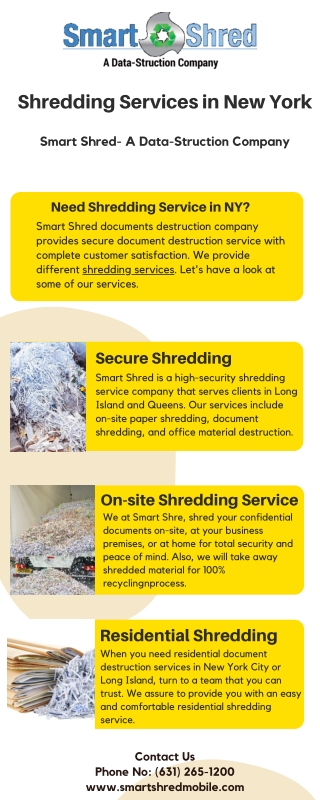 Shredding Services in New York