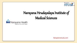 Narayana Hrudayalaya Institute of Medical Sciences