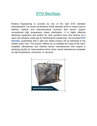 ETO Sterilizer