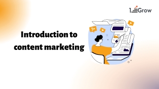 Introduction to content marketing