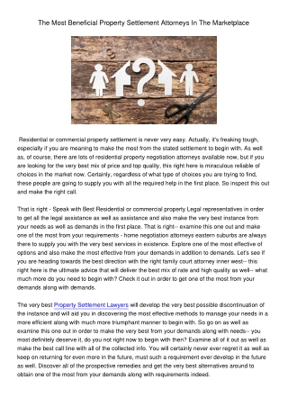 TheMostBeneficialPropertySettlementAttorneysInTheMarketplace