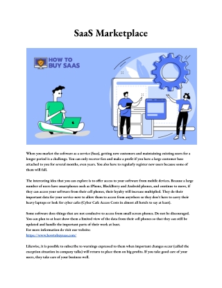 SaaS Marketplace