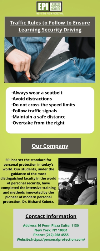 Traffic Rules to Follow to Ensure Learning Security Driving