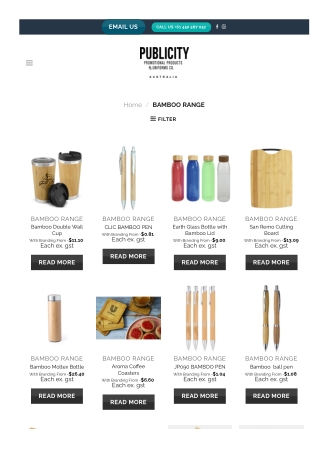 Buy Promotional and Custom Bamboo Products Online in Australia