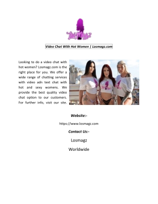 Video Chat With Hot Women  Losmagz