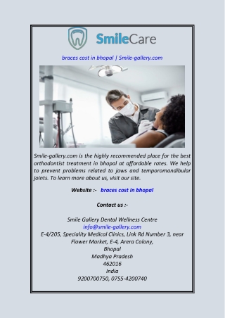 braces cost in bhopal  Smile-gallery.com