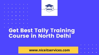 Get Best Tally Training Course in North Delhi