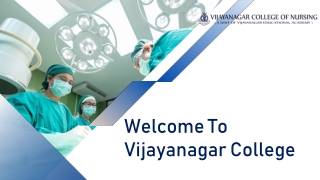 Main Nursing Colleges in Bangalore | Vijayanagar College of Nursing