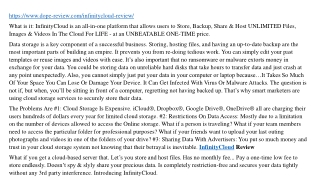 InfinityCloud Review