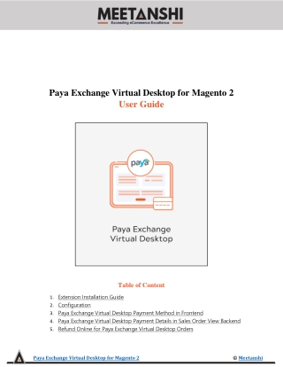 Magento 2 Paya Exchange Virtual Desktop