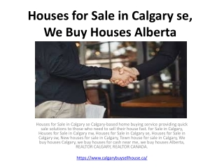 Houses for Sale in Calgary se, Houses for Sale in Calgary nw