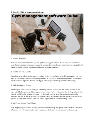 Gym management software Dubai